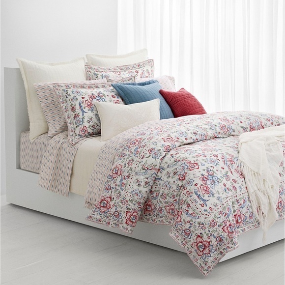 Polo Ralph Lauren lucie floral 3 piece comforter set king - Picture 1 of 7